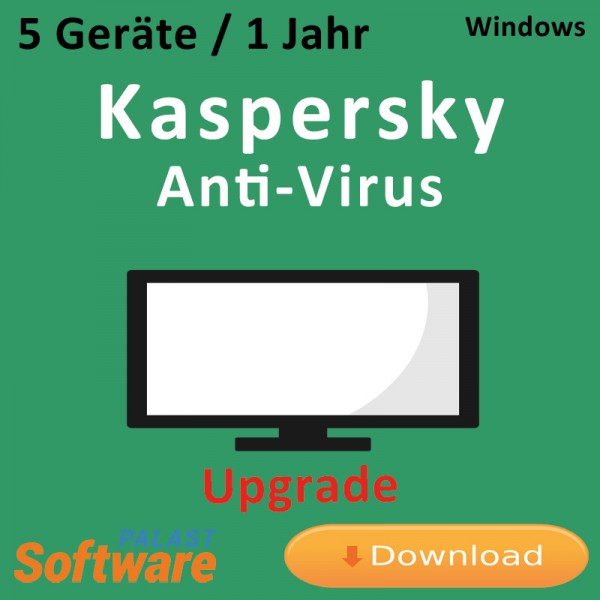 Kaspersky Anti-Virus 2019 *5-Geräte / 1-Jahr* Update, Download