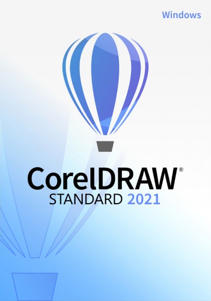 Corel DRAW Standard 2021 Dauerlizenz Windows 10 / 11 (64 Bit), Download KEY