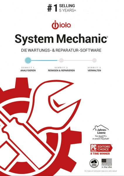 System Mechanic 2022 1 Jahr, Windows ESD Lizenz Download KEY