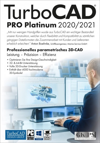 TurboCAD Pro Platinum 2020/2021, ESD Lizenz Download KEY