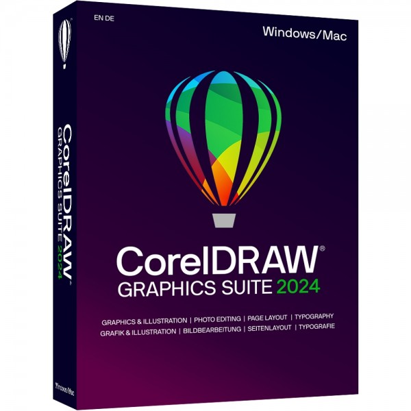 CorelDRAW Graphics Suite 2024 Windows/MAC *Dauerlizenz* Deutsch BOX KEYCARD