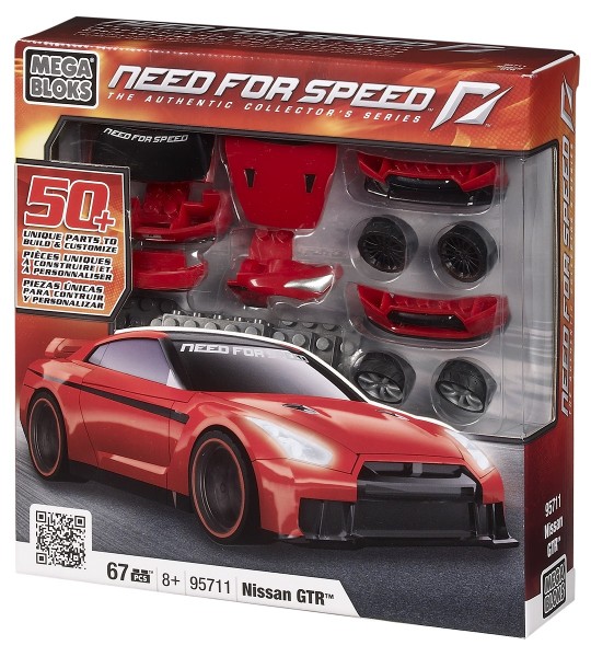 MEGA BLOKS - NEED FOR SPEED Build &amp; Customize - Nissan GT-R (67 Teile)