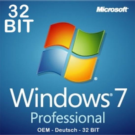 Windows 7 Professional 32bit, SP1, OEM, Download, Key