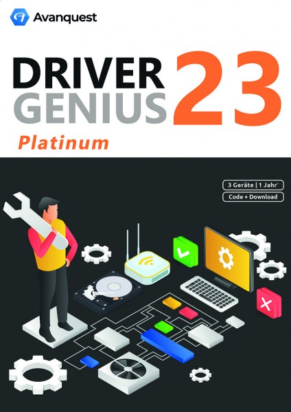 Driver Genius 23 Platinum *3-PC / 1-Jahr*, ESD Lizenz Download KEY