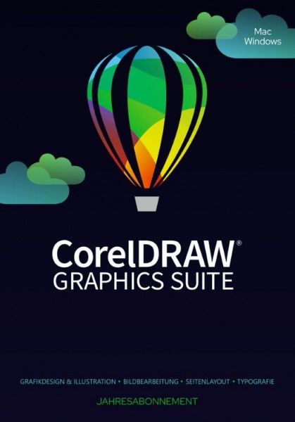 CorelDRAW Graphics Suite 2024 (365) Win/Mac *1-Jahr* DE/ML, Download KEY