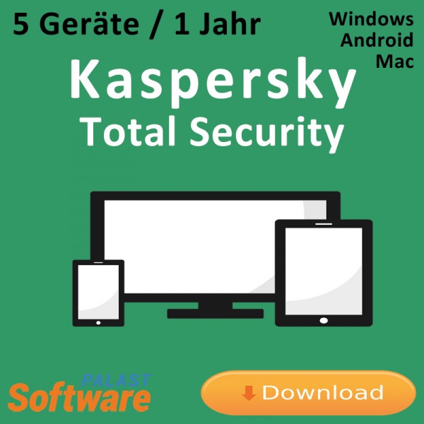 Kaspersky Total Security 2019 *5-Geräte / 1-Jahr*, Download