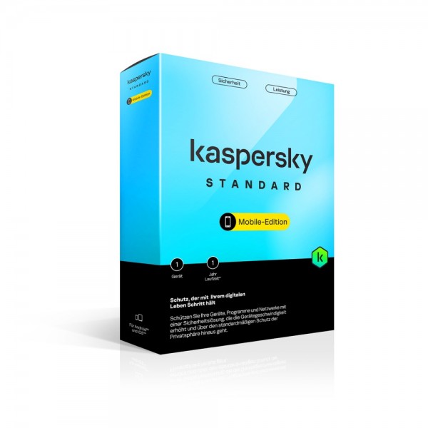 Kaspersky Mobile 2024 1-Gerät / 1-Jahr Internet-Security Android iOS BOX KEYCARD