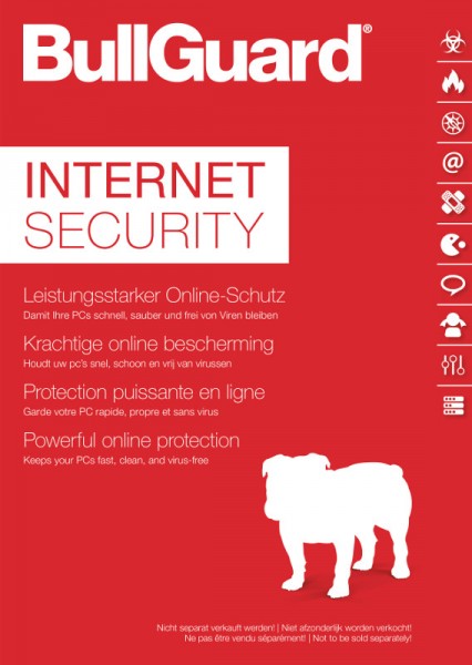 BullGuard Internet Security, 1 Gerät, 1 Jahr, ESD Lizenz Download KEY