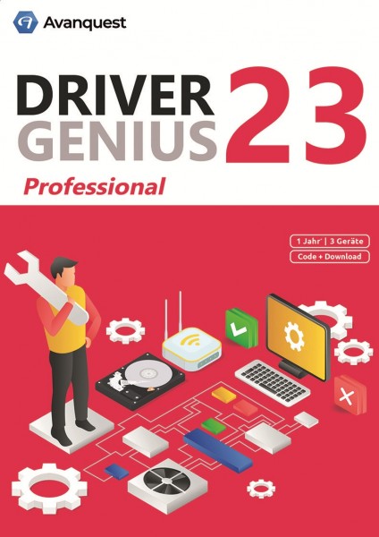 Driver Genius 23 Professional *3-PC / 1-Jahr*, ESD Lizenz Download KEY
