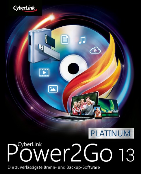 Cyberlink Power2Go 13 Platinum *Dauerlizenz* ESD Lizenz Download KEY