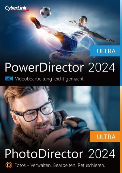 Cyberlink DUO - PowerDirector 2024 Ultra &amp; PhotoDirector 2024 Ultra *Dauerlizenz* ESD Lizenz Downloa