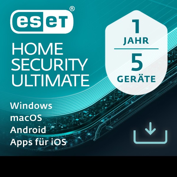 ESET HOME Security Ultimate 5-Geräte / 1-Jahr DEUTSCH, ESD Lizenz Download KEY