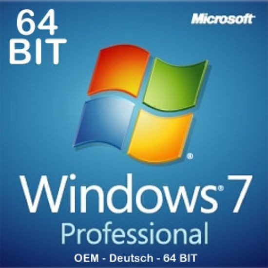 Windows 7 Professional 64bit, SP1, OEM, Download, Key