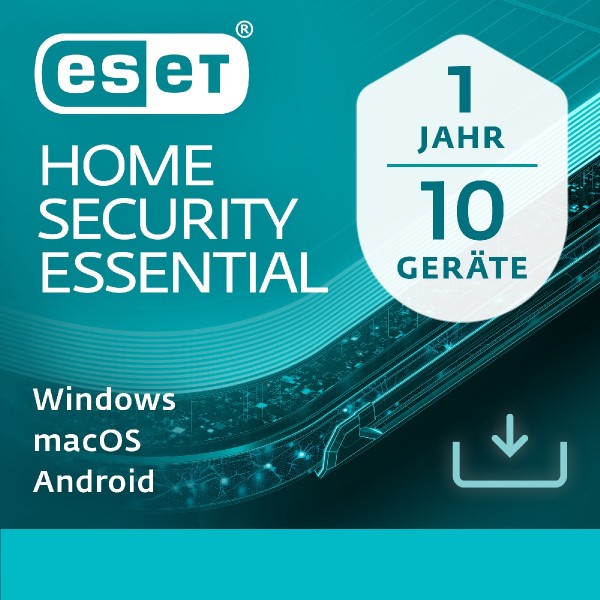 ESET HOME Security Essential 10-Geräte / 1-Jahr DEUTSCH, ESD Lizenz Download KEY