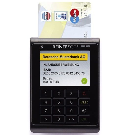 ReinerSCT cyberJack WAVE USB-Chipkartenleser mit TFT-Display + Bluetooth