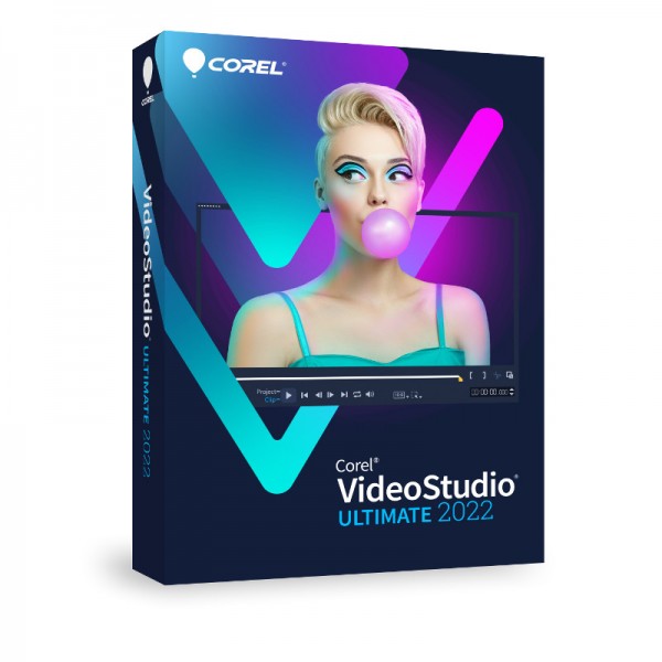 Corel VideoStudio 2022 Ultimate Deutsch / ML, Windows 11 / 10 (64-Bit) Box