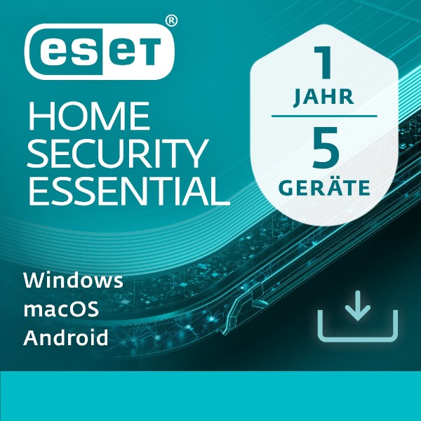 ESET HOME Security Essential 5-Geräte / 1-Jahr DEUTSCH, ESD Lizenz Download KEY