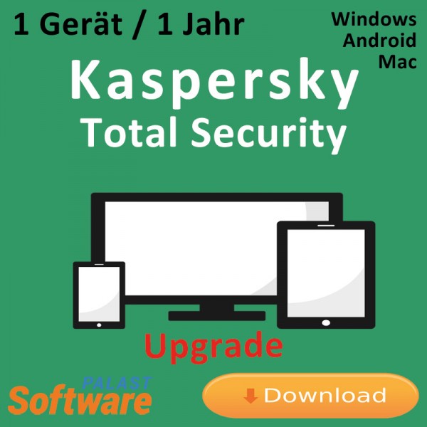Kaspersky Total Security 2019 *1-Gerät / 1-Jahr* Update, Download